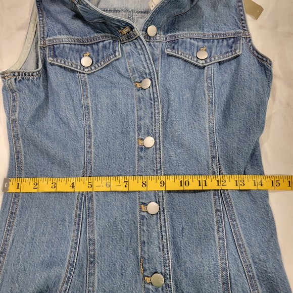 Madewell Pleated Midi Shirtdress in Billings Wash: Airy Denim Edition NU500 Sz 4 - Picture 8 of 8